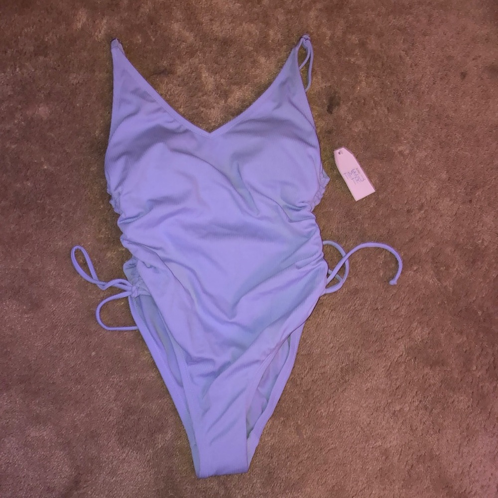 NWT light blue one piece bathing suit